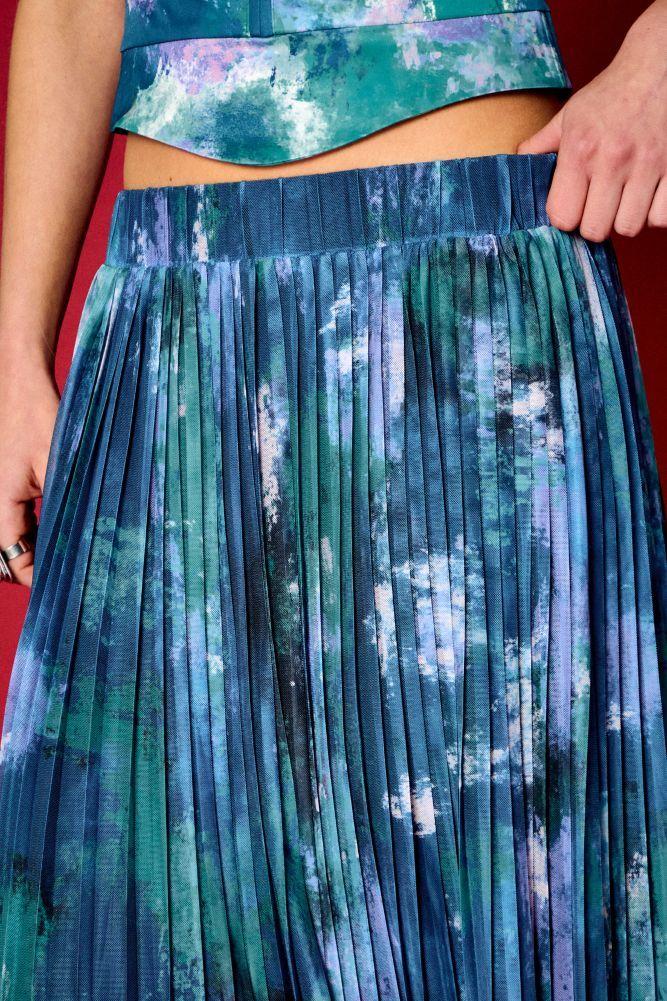 Falda Fantasia Larga Celeste iO 12420225052127-2