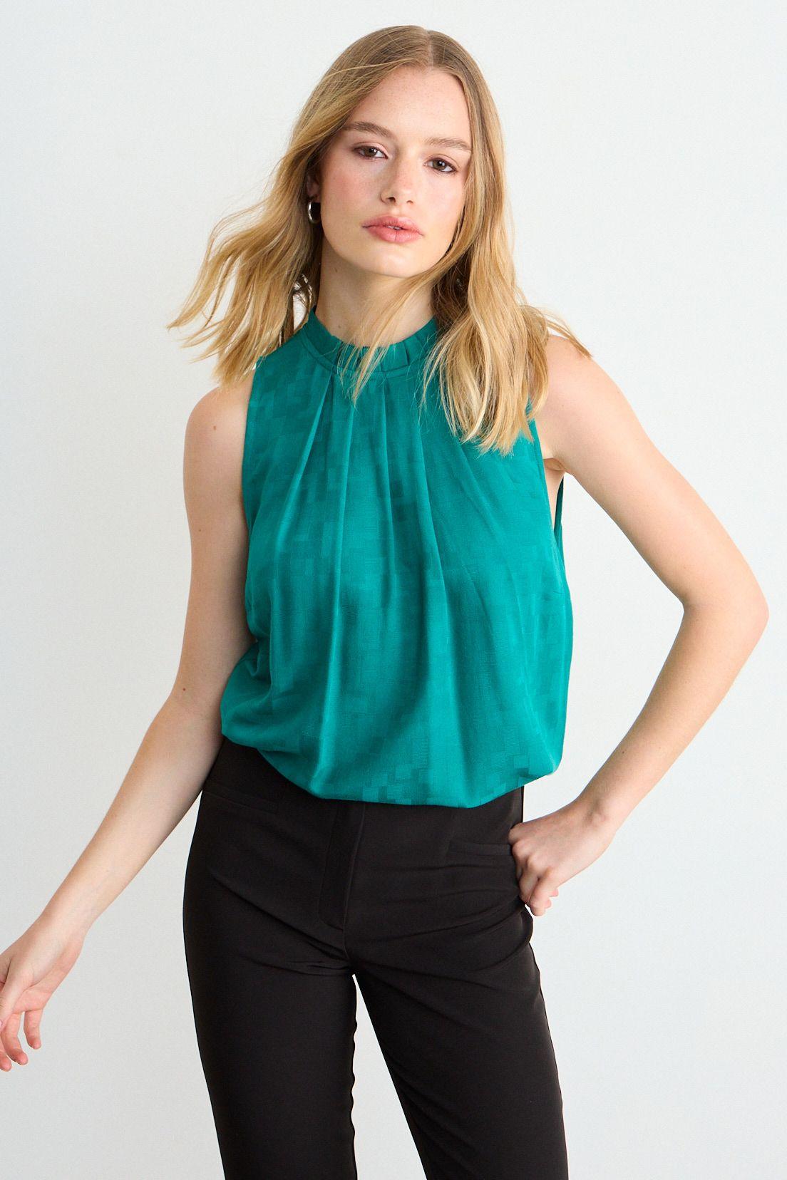 Blusa Lisa Verde Oliva iO 14020126001107-1