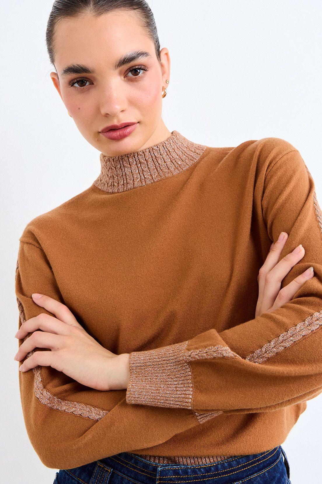 Sweater Delgado Manga Princesa Café iO 18120126017129-0