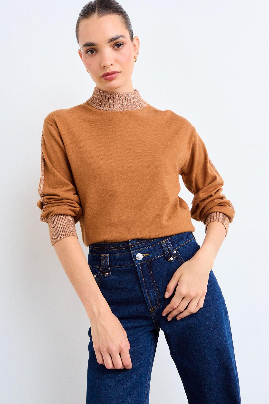 Sweater Delgado Manga Princesa Café iO 18120126017129-1