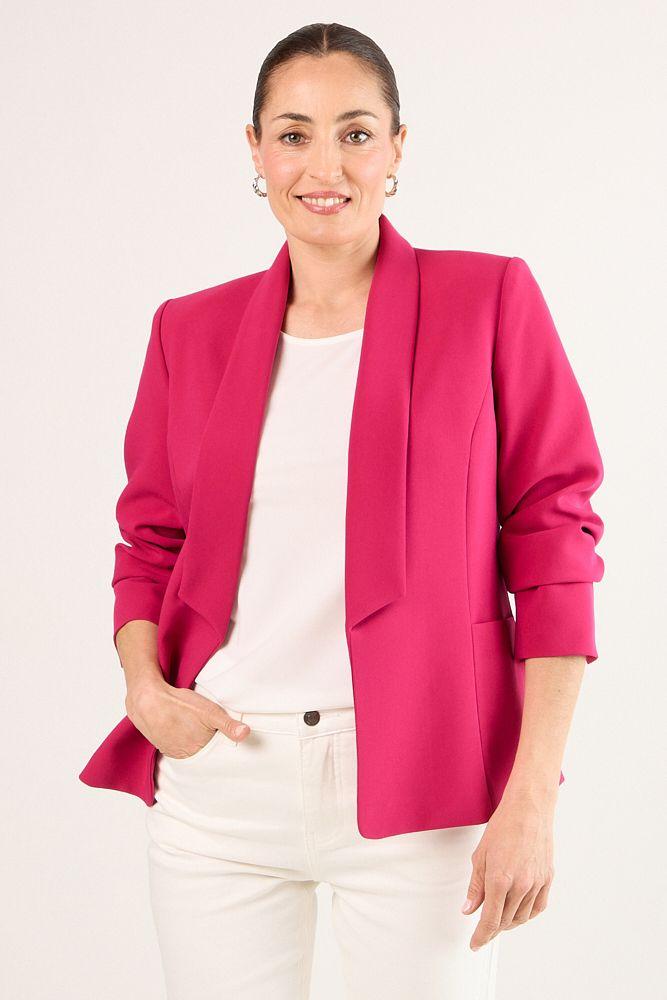 Blazer Liso Fucsia  Ma Griffe 16004225031116-0