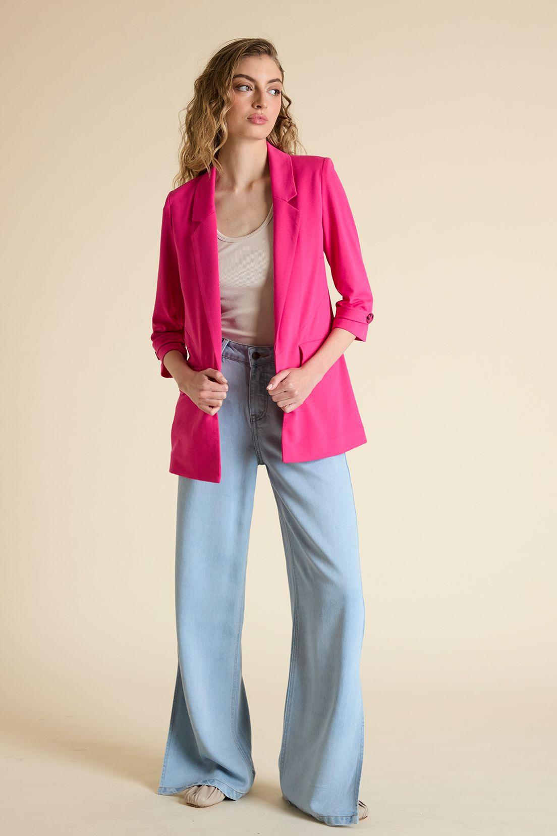 Blazer Liso fucsia iO 16020125004116-0