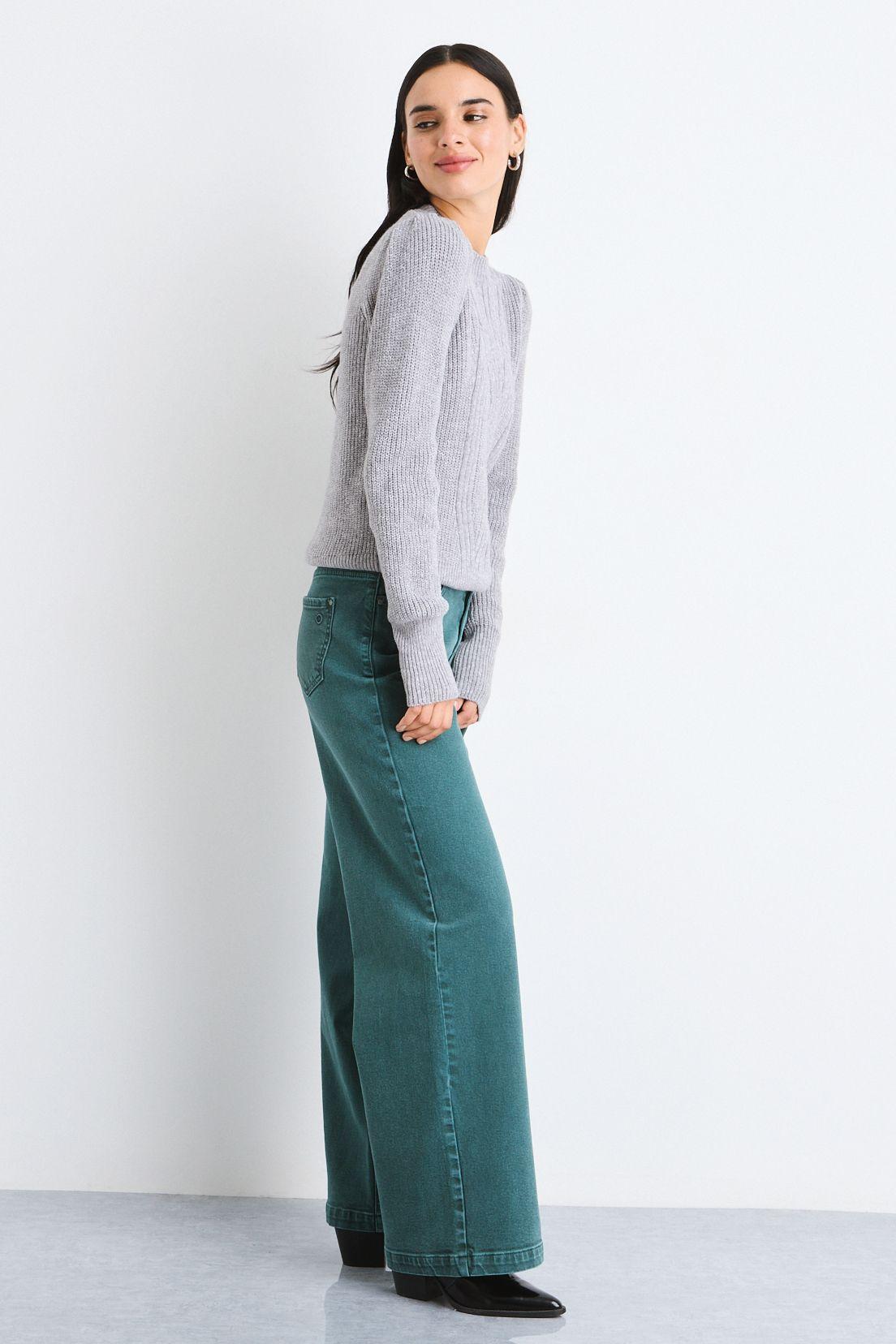 Sweater Liso Gris 18120125052113-3