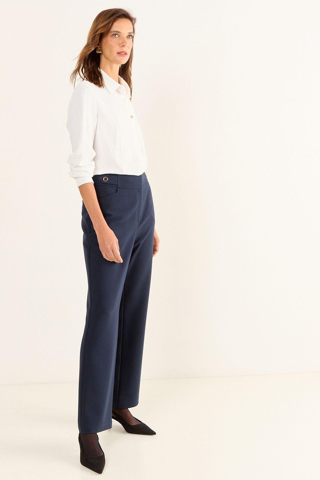 Pantalon Formal Recto Azul Ma Griffe 11002126006104-4