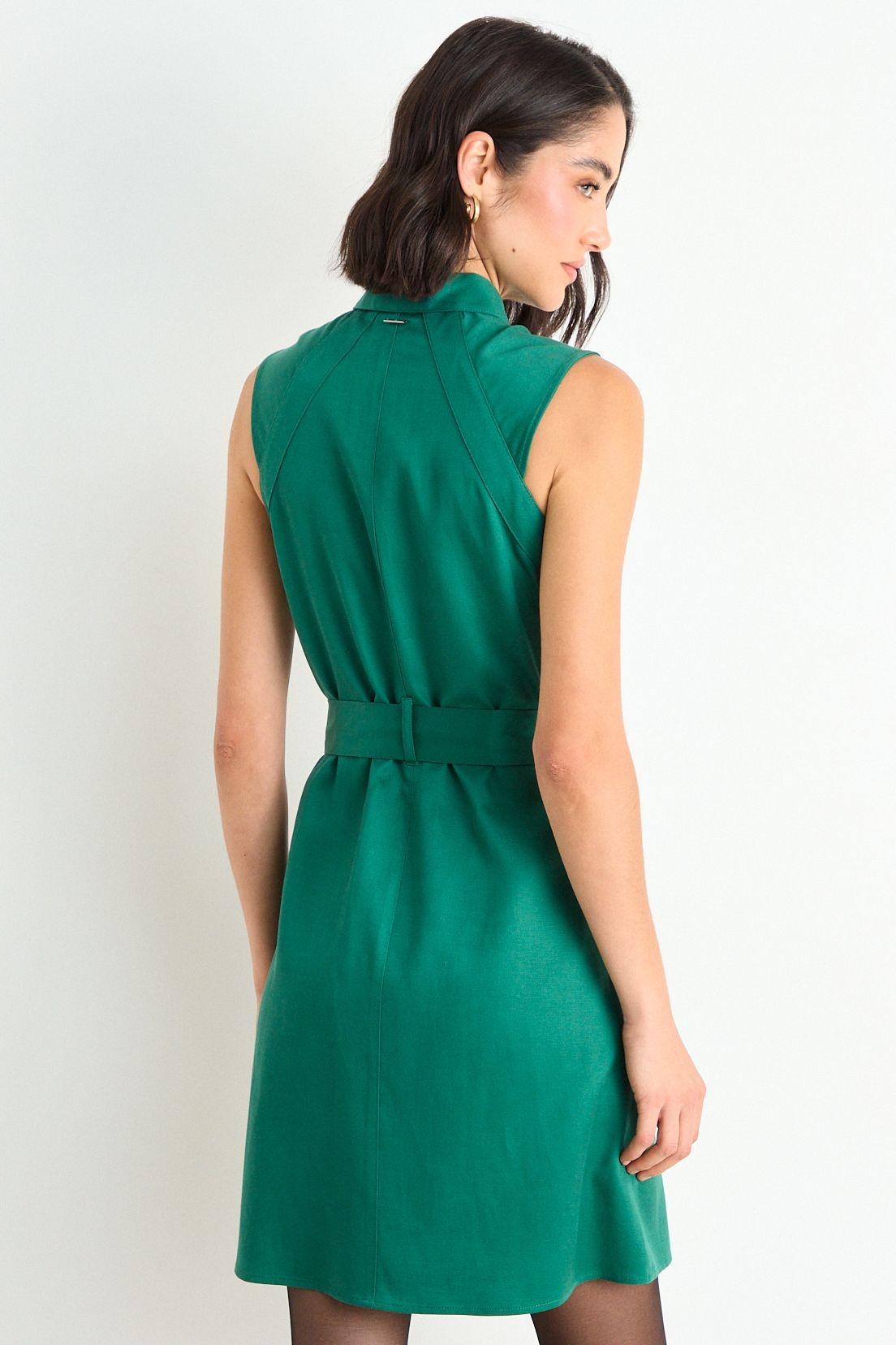 Vestido Liso Verde Oliva Ash 13007126050107-2