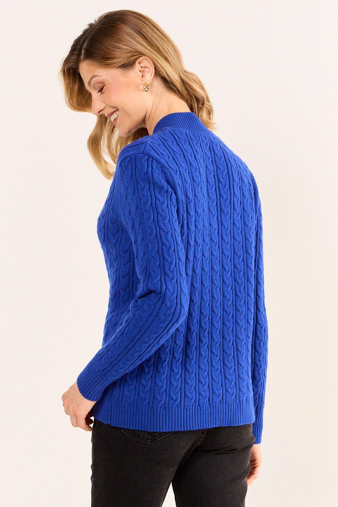 Sweater Liso Azul Ma Griffe 18102126056134-3