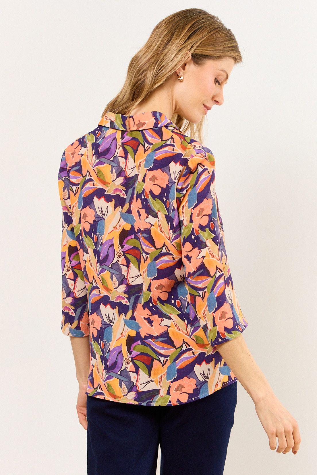 Blusas Manga Larga Morado Ma Griffe 14102226006137-2