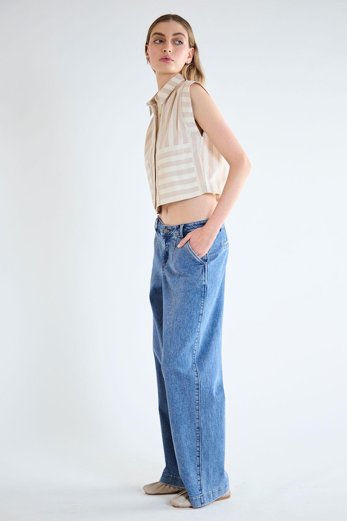 Blusa Fantasia Beige iO 14120125052106-2