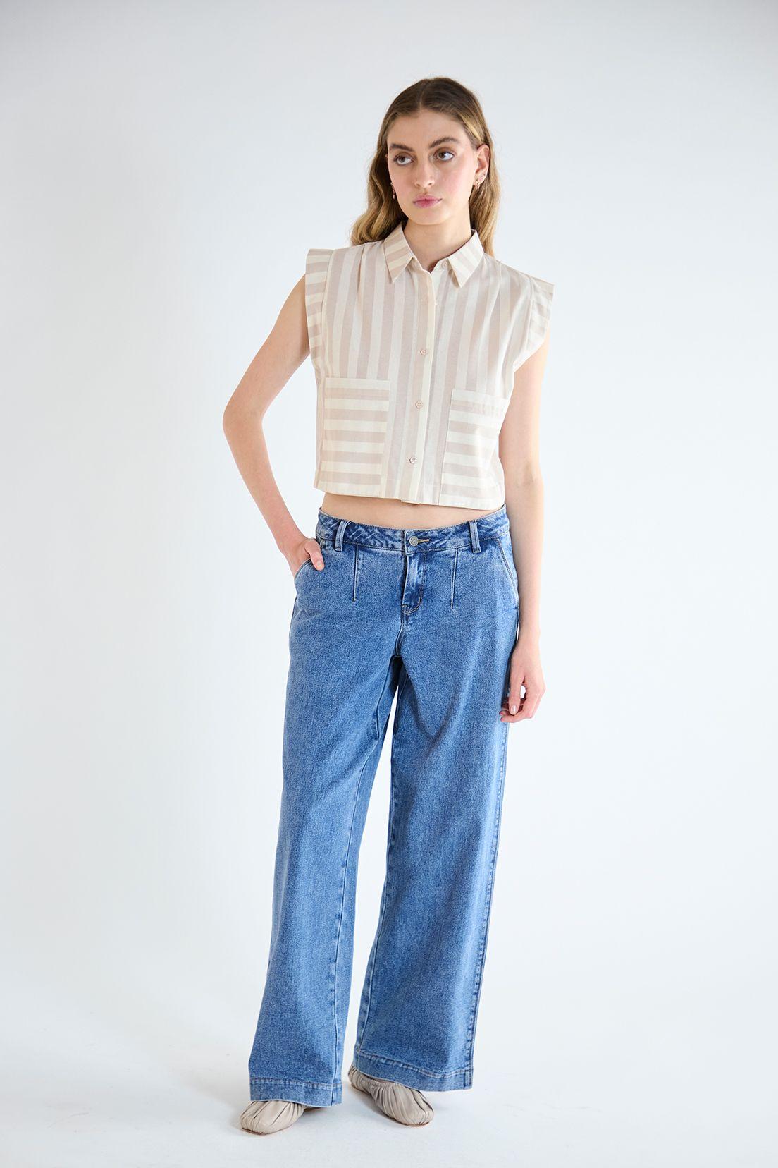 Blusa Fantasia Beige iO 14120125052106-4