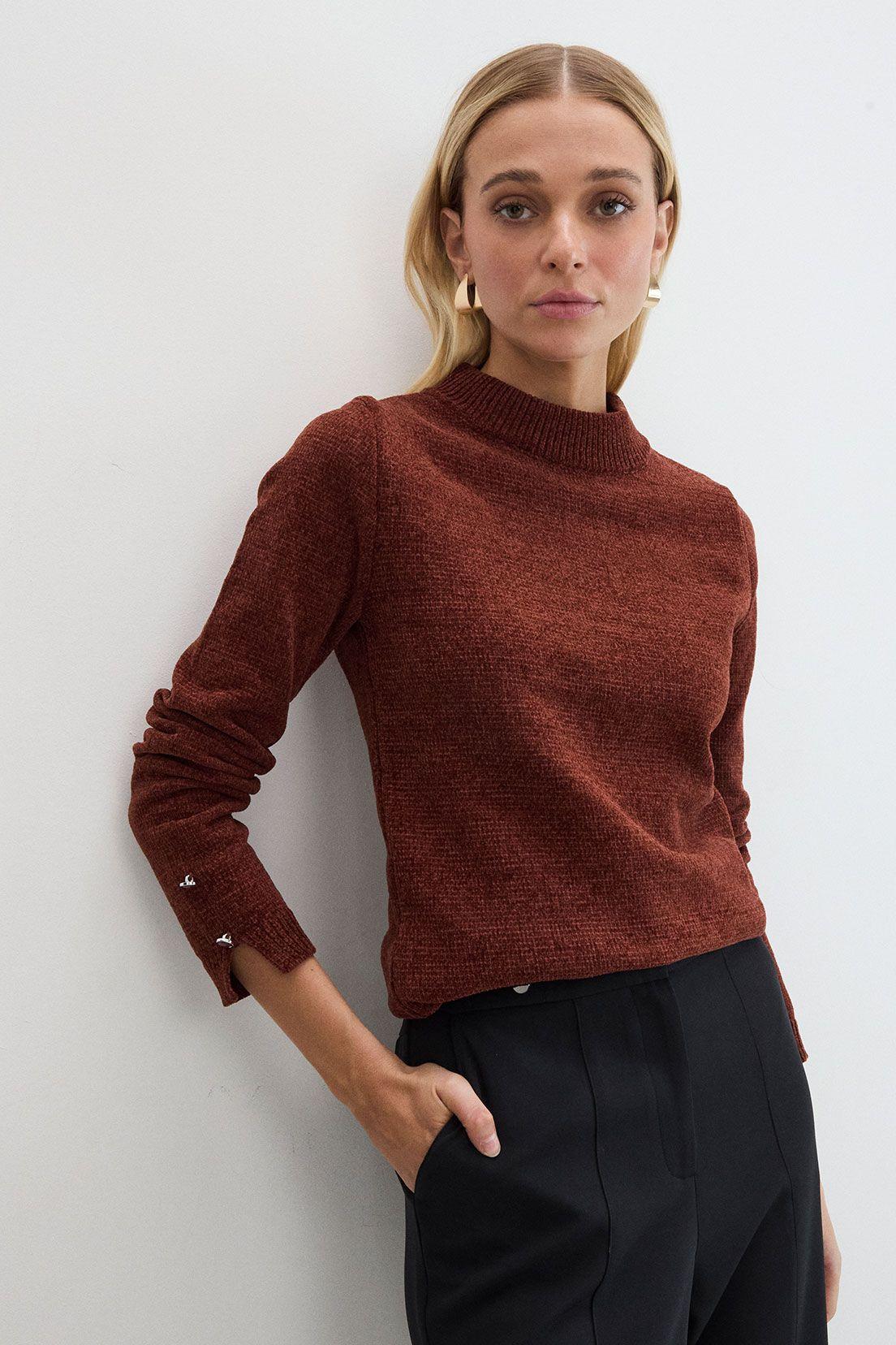 Sweater Liso Café 18107125054129-1