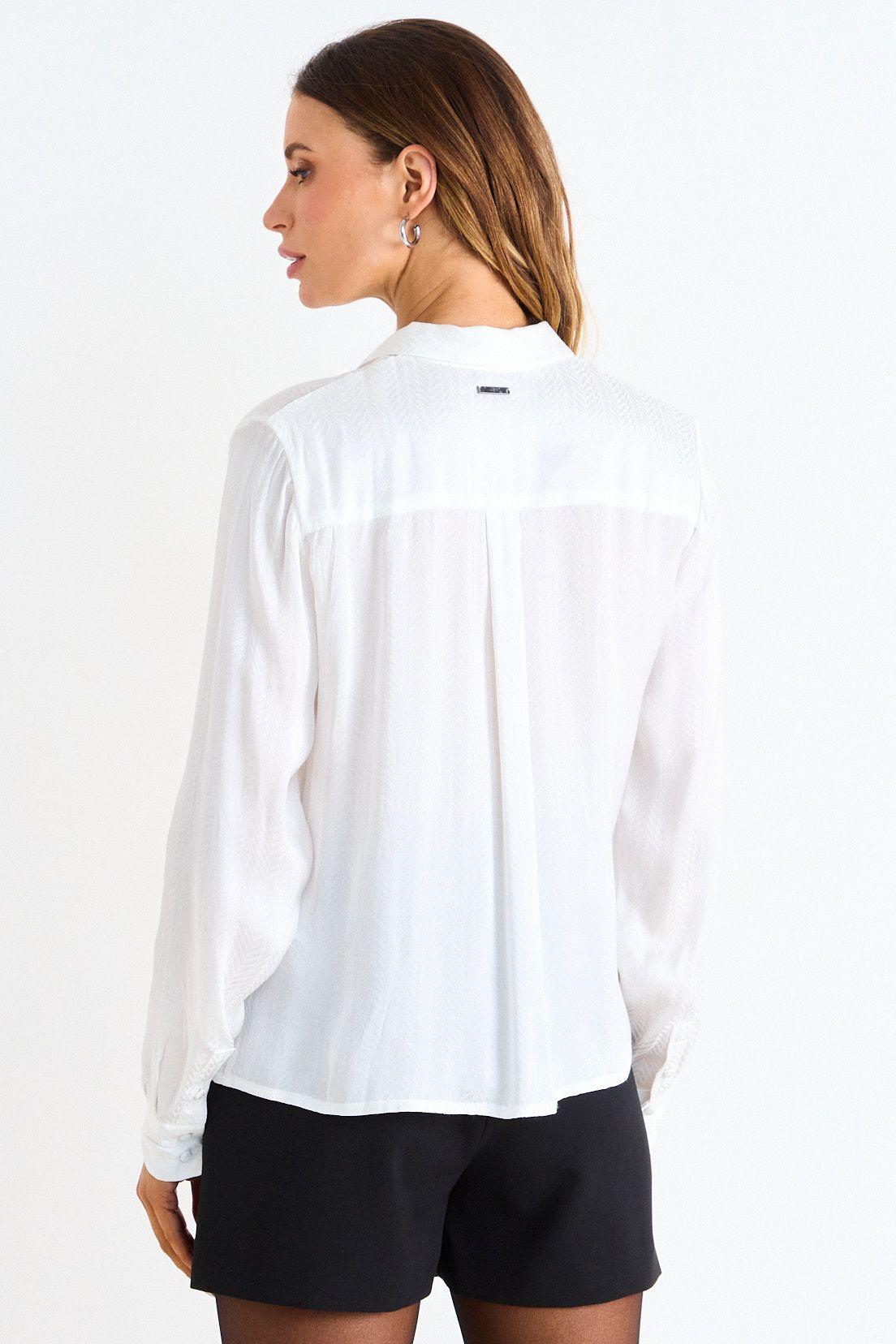 Blusa Camisera Cuello En V Crudo Ash 14007126011105-2