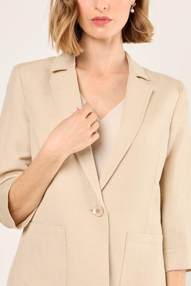 Blazer Liso Beige Ma Griffe 16004225007106-1