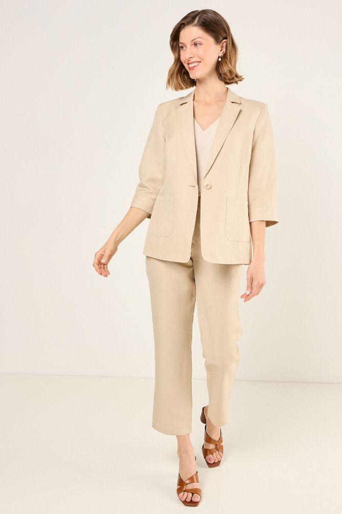 Blazer Liso Beige Ma Griffe 16004225007106-3