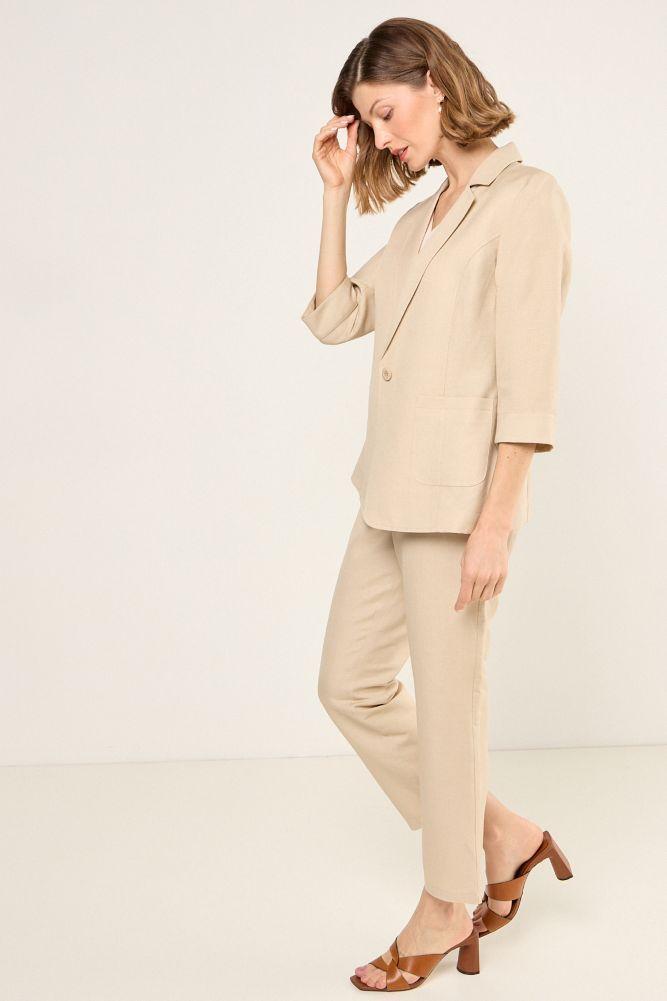 Blazer Liso Beige Ma Griffe 16004225007106-4