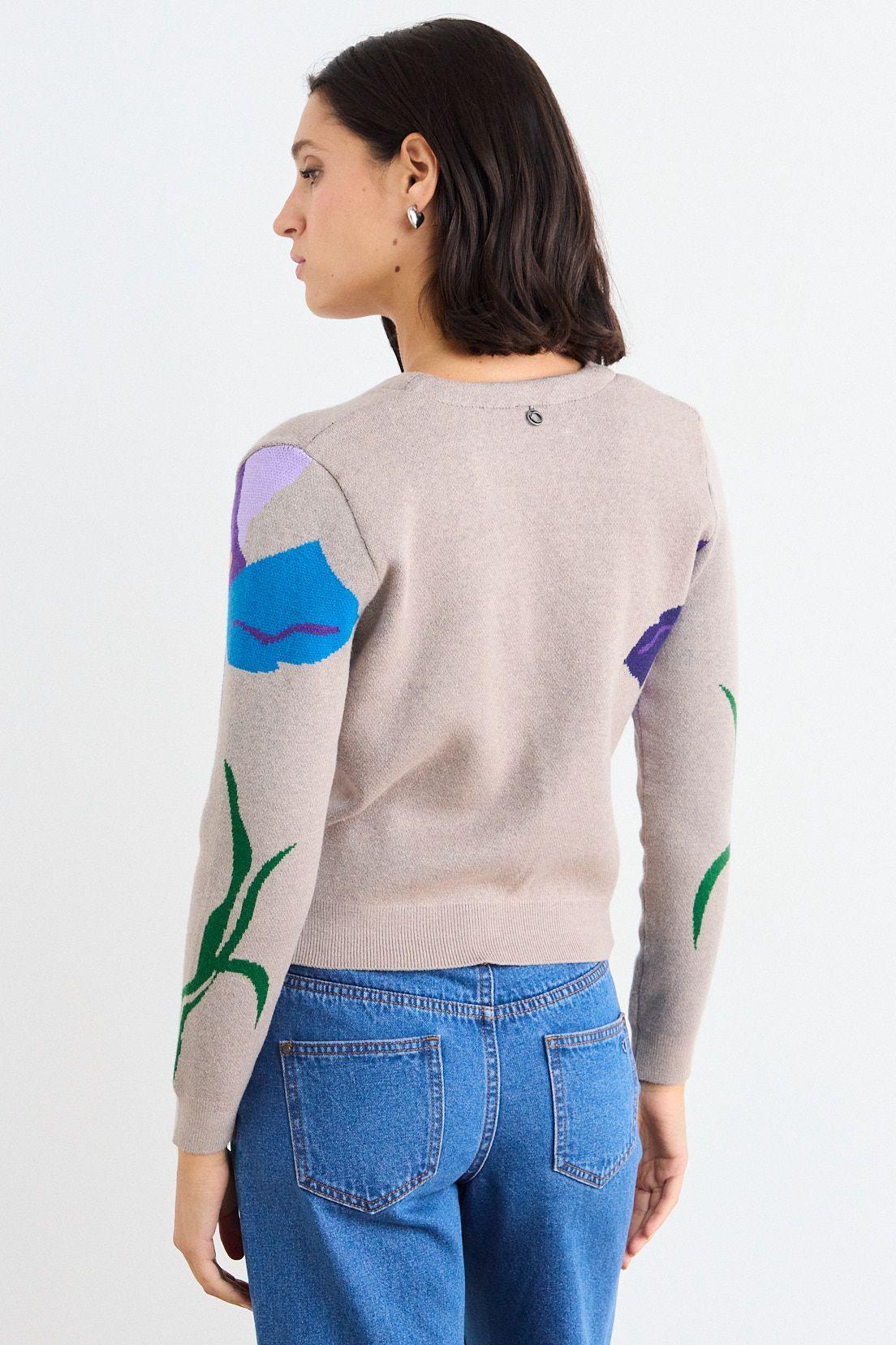 Cardigan Top Morado iO 18620126011121-2