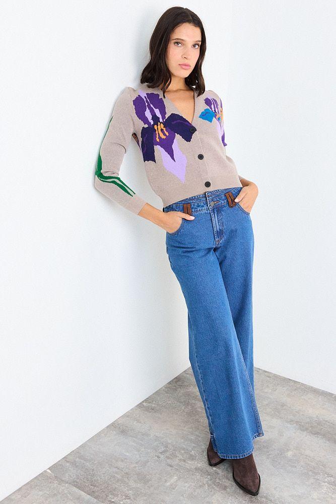 Cardigan Top Morado iO 18620126011121-3