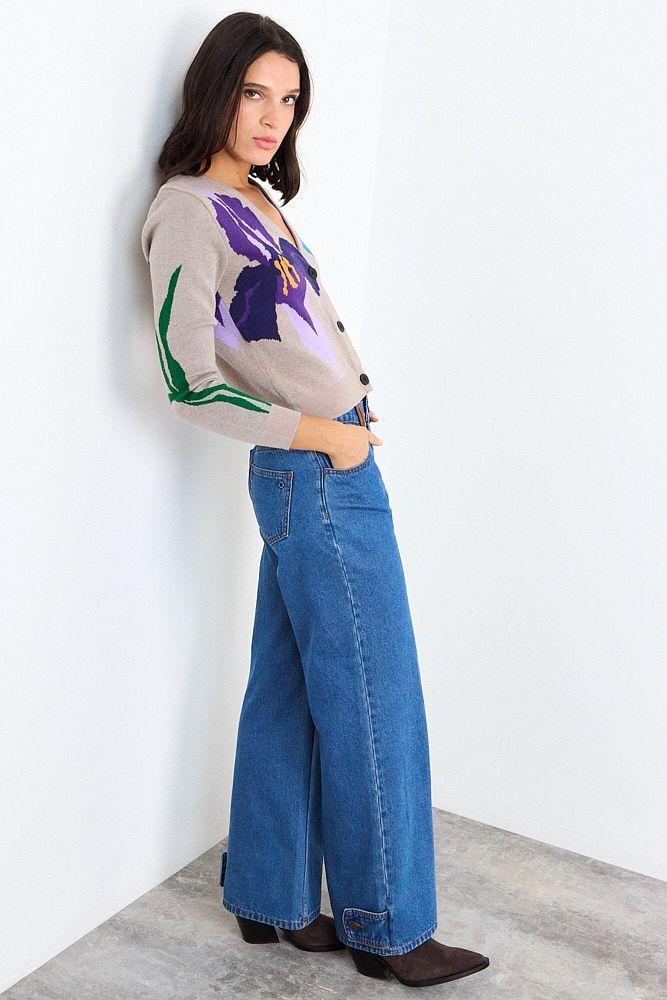 Cardigan Top Morado iO 18620126011121-4