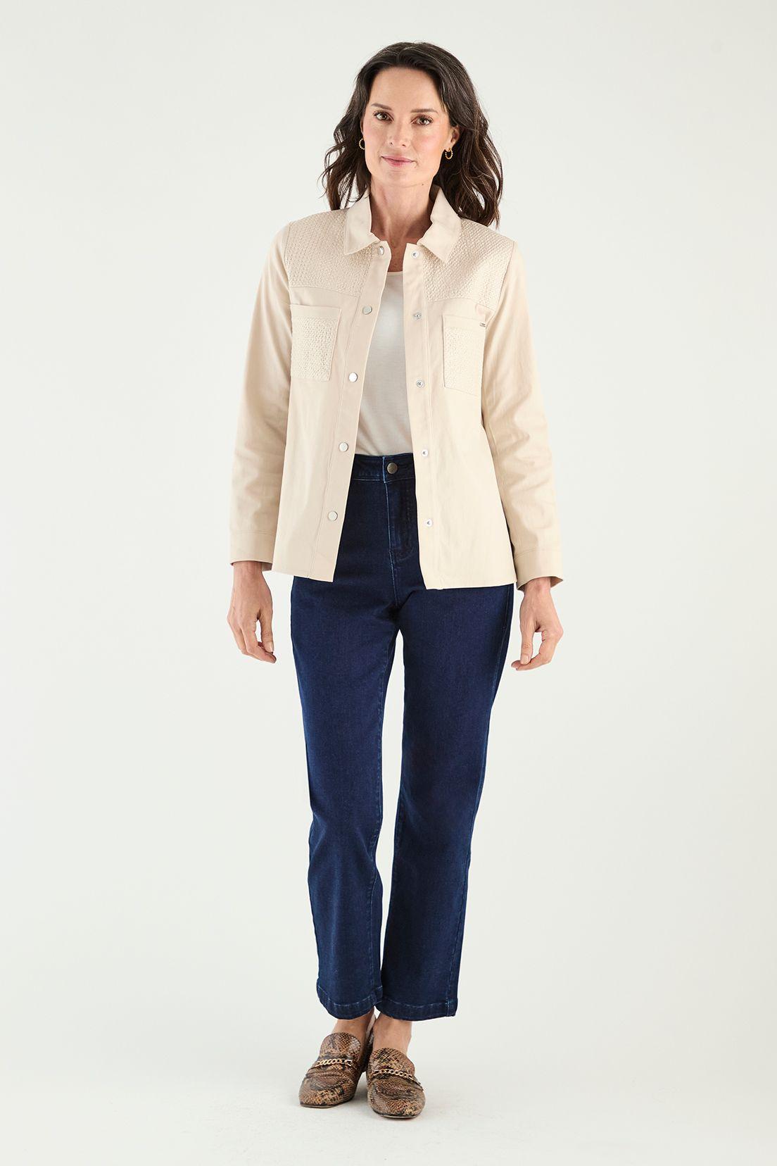 Chaqueta Sobrecamisa Beige Ma Griffe 17502125001106-4