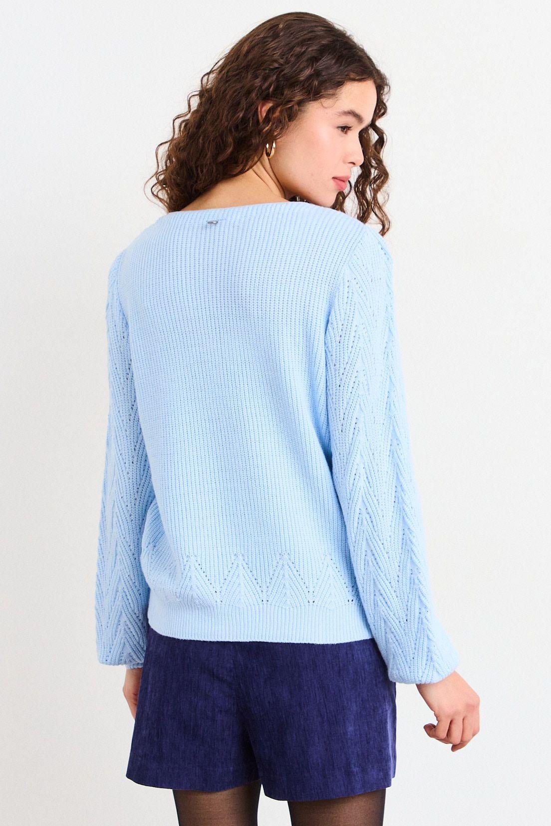 Sweater Liso Celeste iO 18120226001110-2