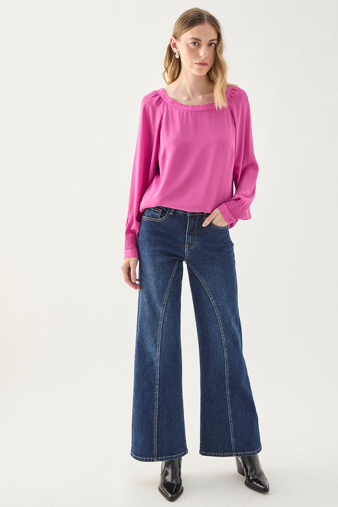 Blusa Manga Larga Lisa Morado 14007125055121-0
