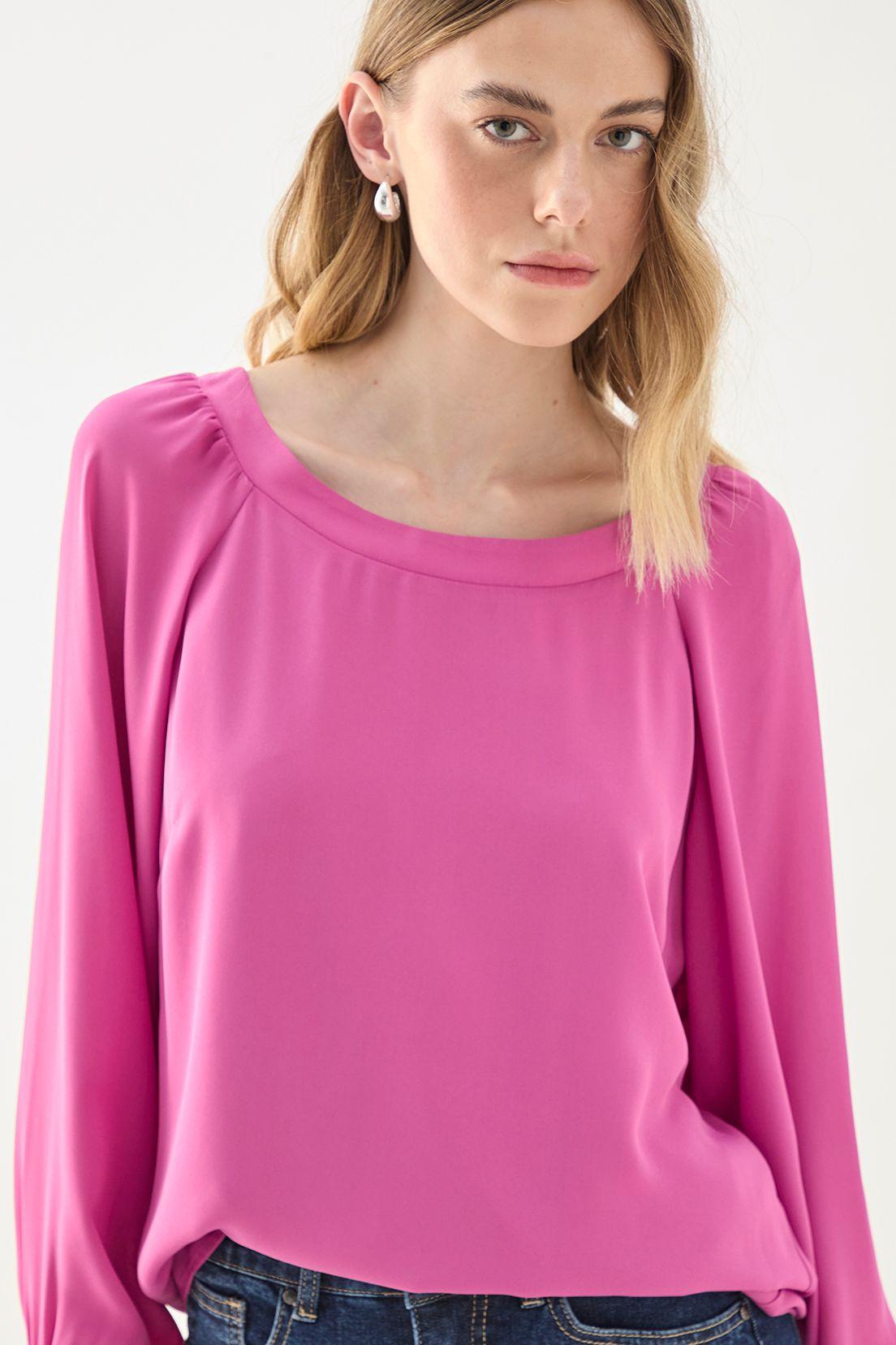 Blusa Manga Larga Lisa Morado 14007125055121-1