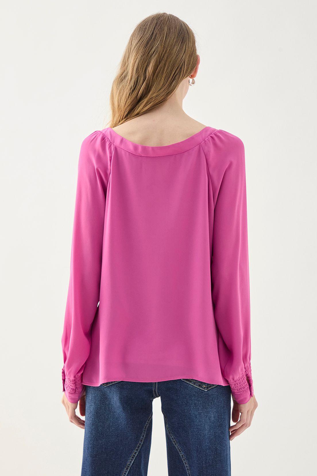 Blusa Manga Larga Lisa Morado 14007125055121-3