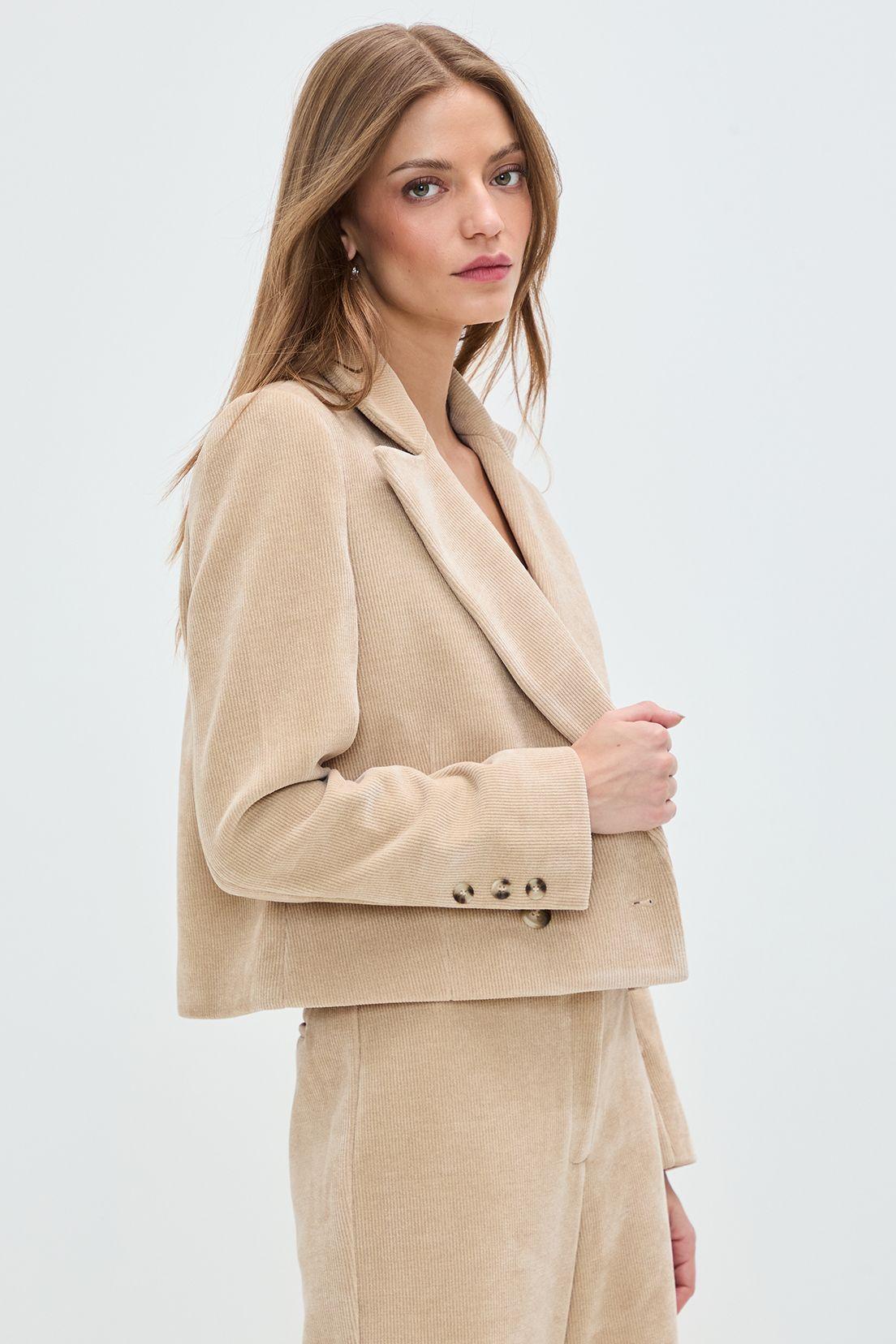 Blazer Liso Beige 16020125017106-0
