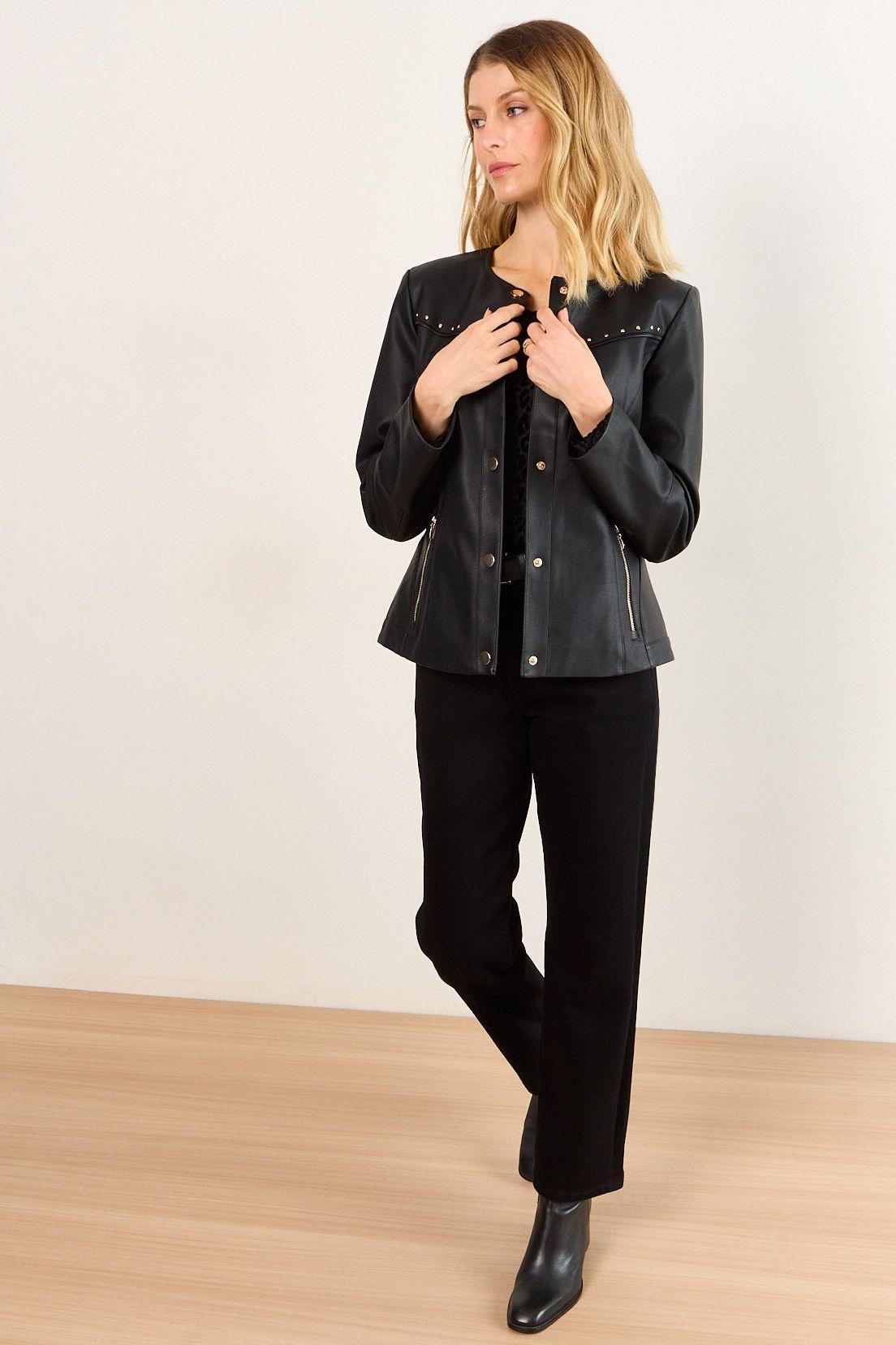 Chaqueta Pu Negro Ma Griffe 17502226052102-3