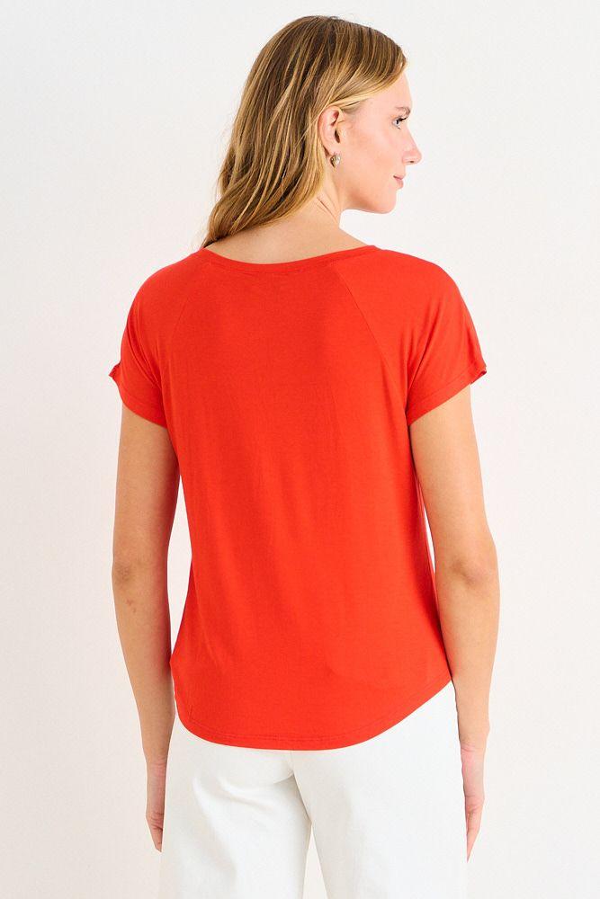 Polera Manga Corta Lisa Roja Ash 14204225094116-2