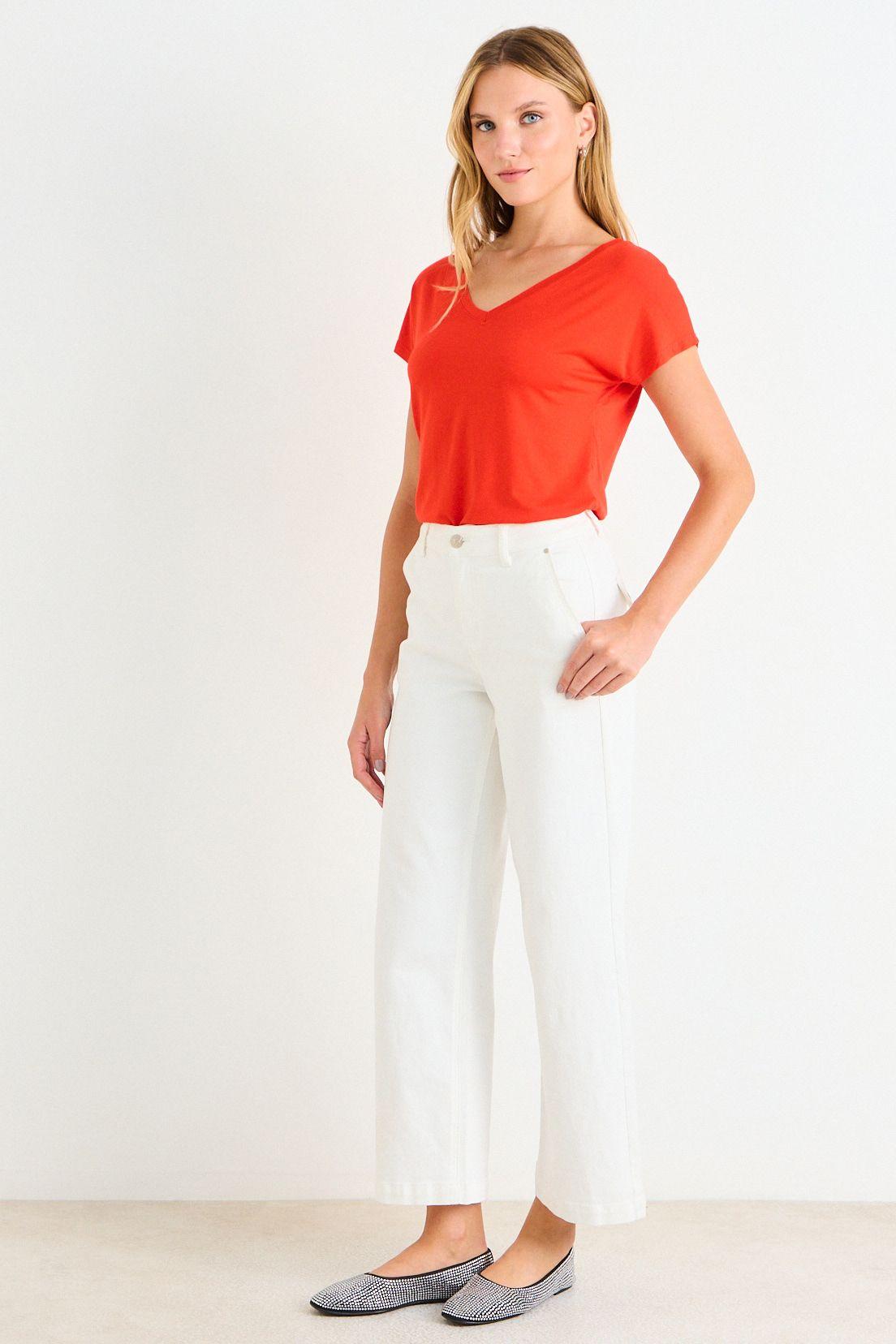 Polera Manga Corta Lisa Roja Ash 14204225094116-4