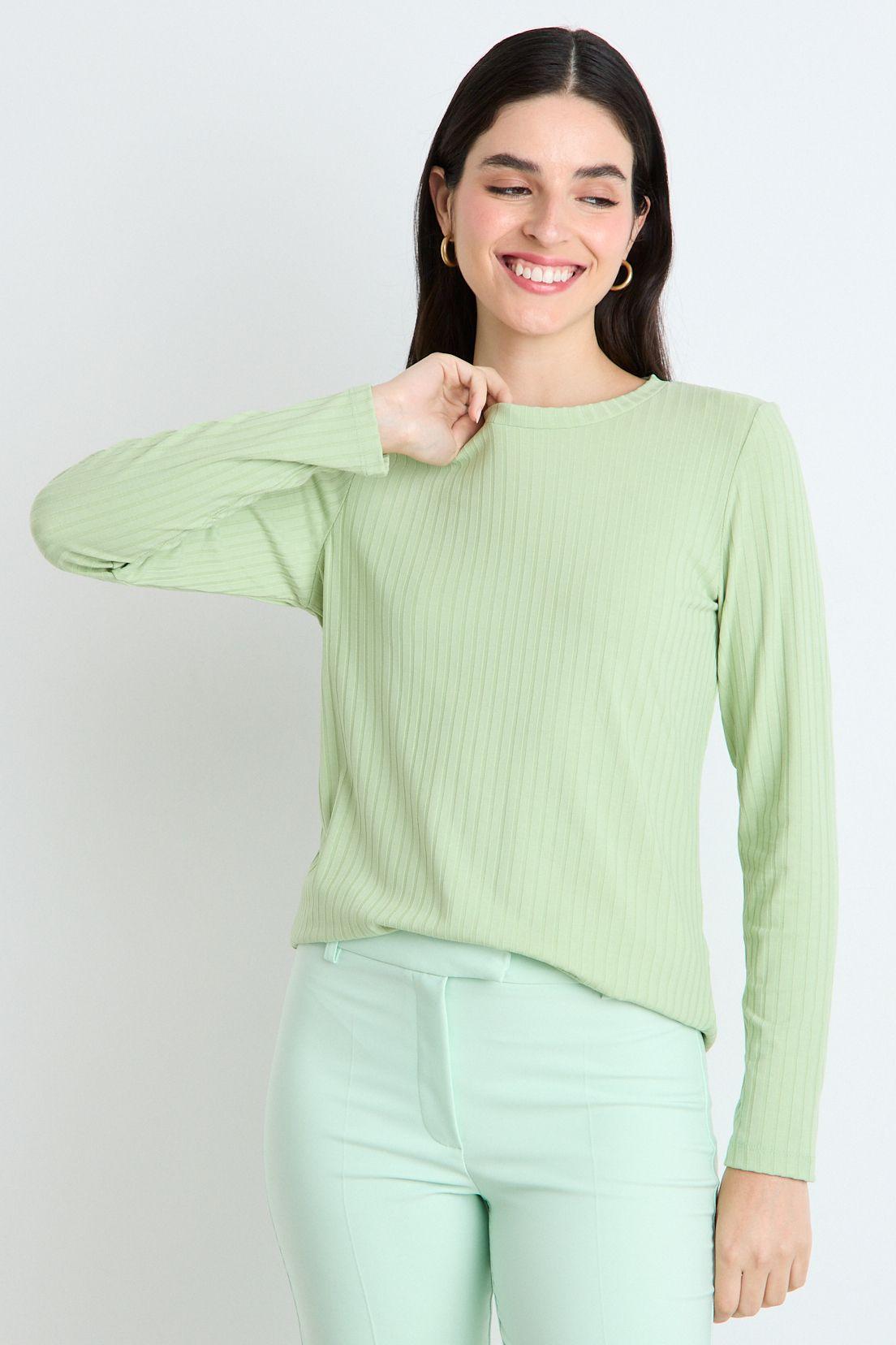 Polera Manga Larga Verde Ash 14207225090217-0