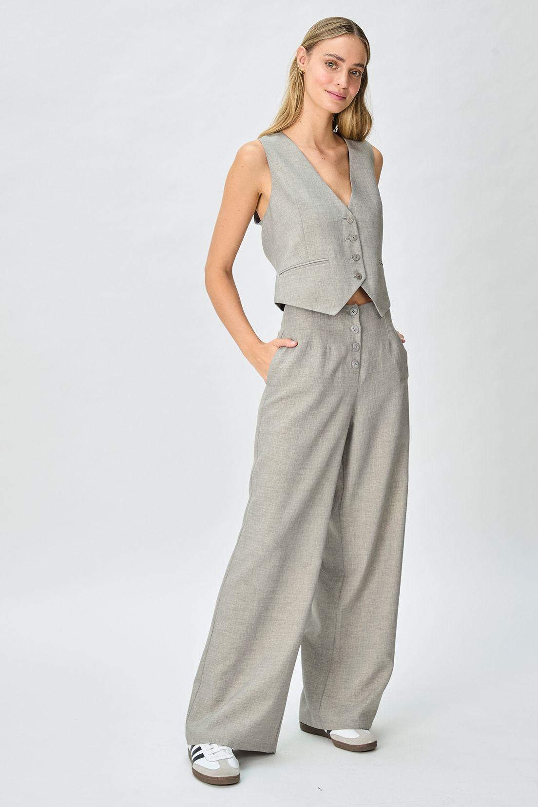 Pantalon Liso Gris iO 11020125010113-0