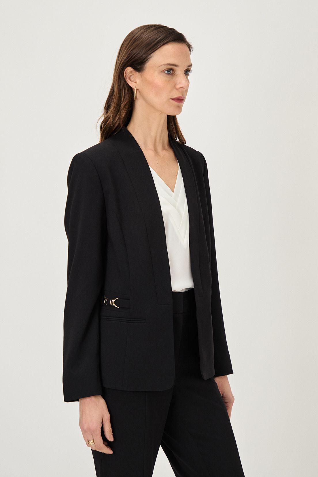 Blazer Accesorio En Costados Negro Ma Griffe 16002224054102-3