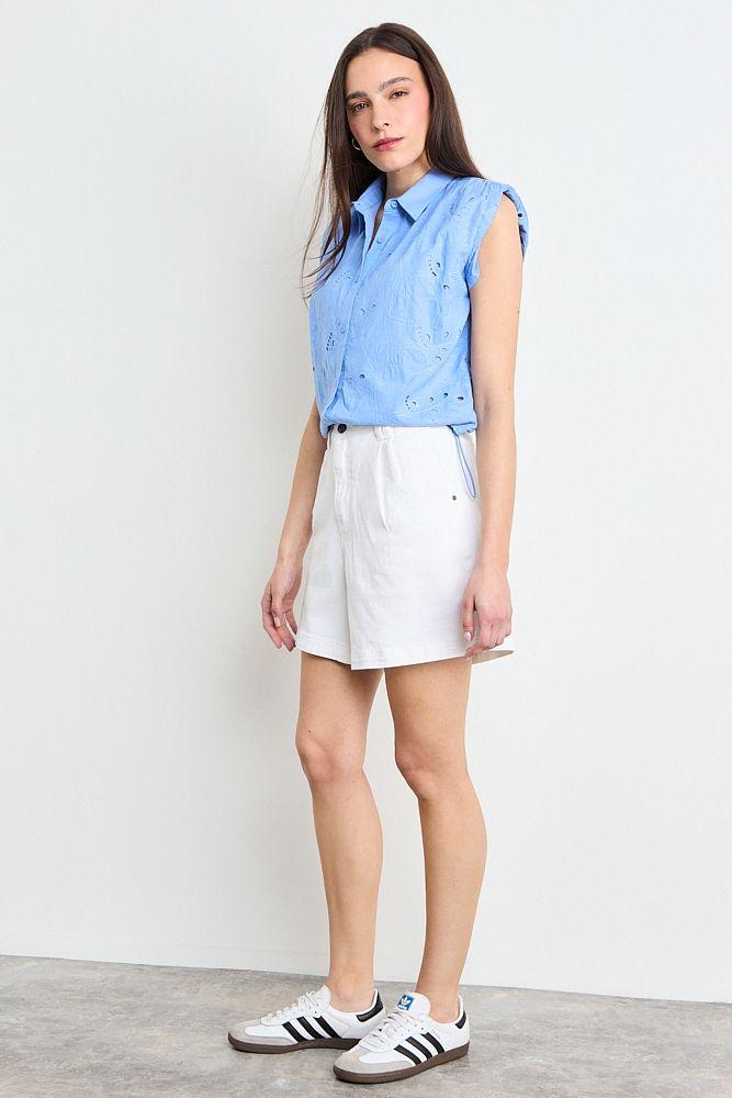 Blusas Manga Corta Celeste iO 14020225012110-4