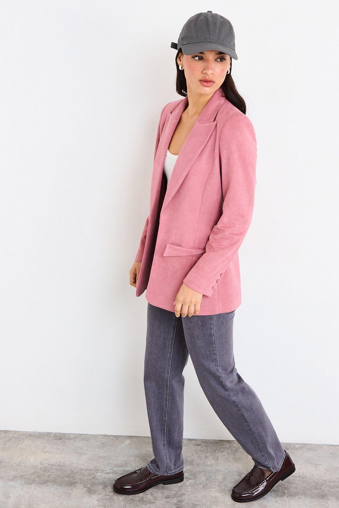 Blazer Liso Rosa iO 16020226052123-4