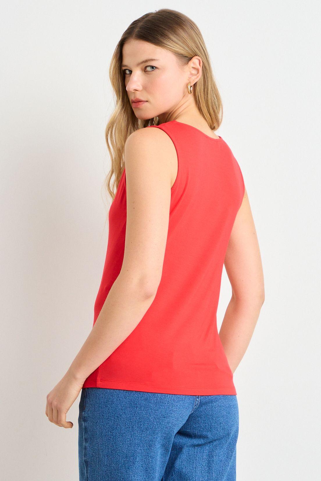 Polera Sin Mangas Rojo Ash 14204225701103-2