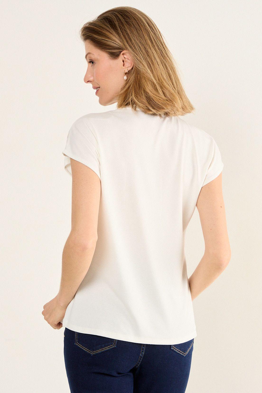 Polera Manga Caida Estampada Crudo Ma Griffe 14602126050105-2