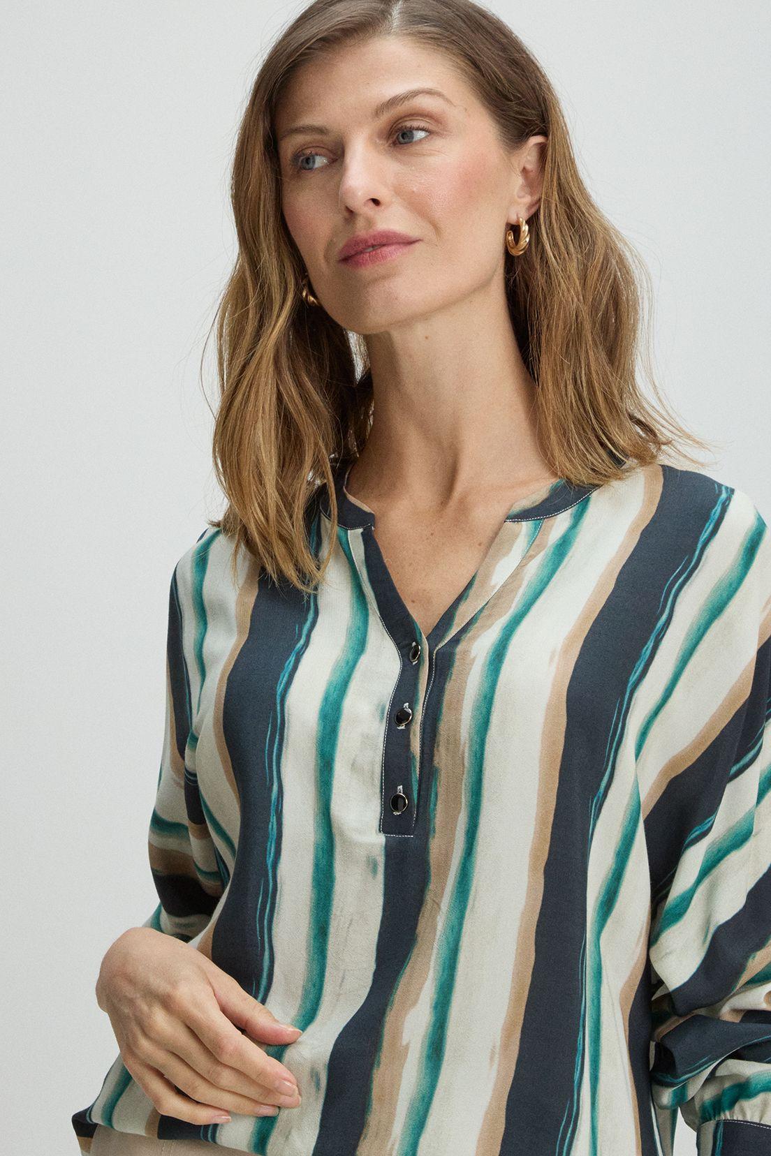 Blusas Manga Larga Crudo Ma Griffe 14102225052105-1