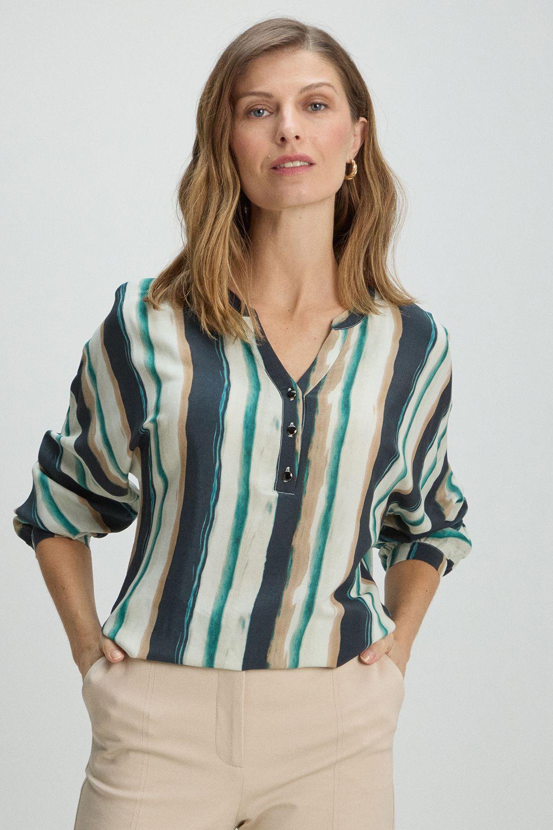 Blusas Manga Larga Crudo Ma Griffe 14102225052105-0