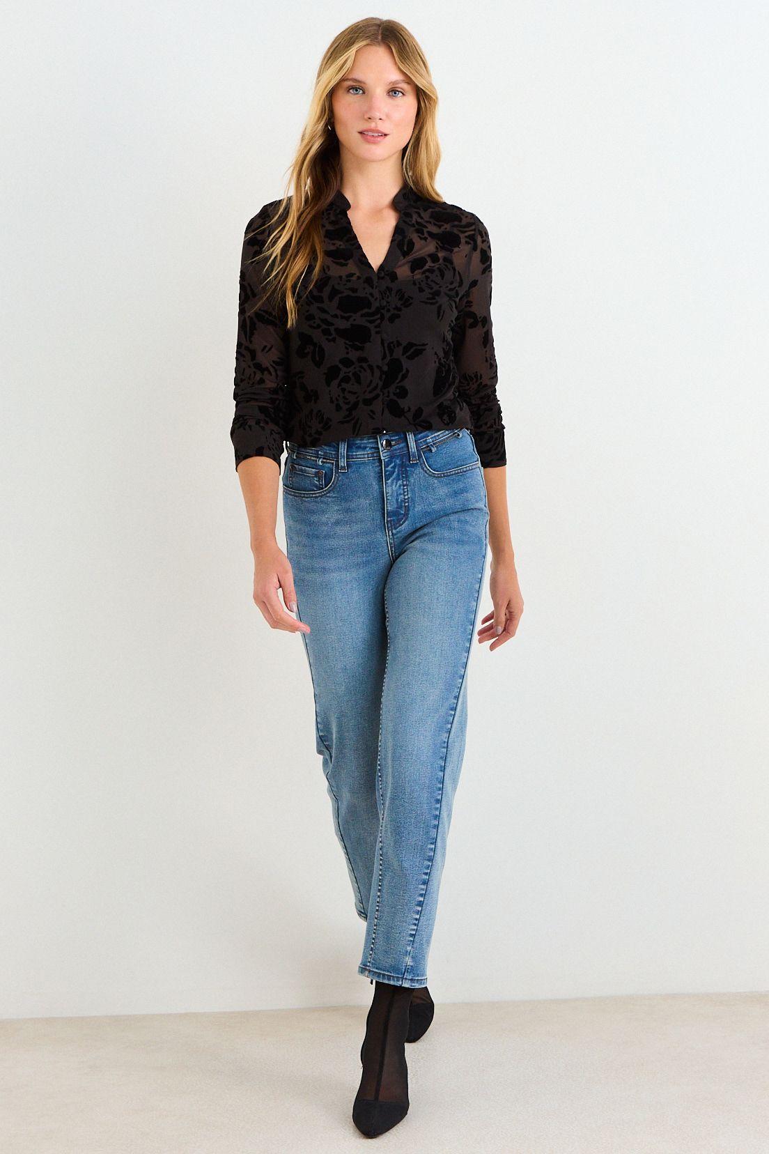 Blusa Manga Larga Con Diseño Negro Ash 14107126006102-3