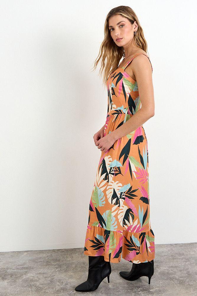 Vestido Fantasia Largo Naranjo iO 13520225010131-3