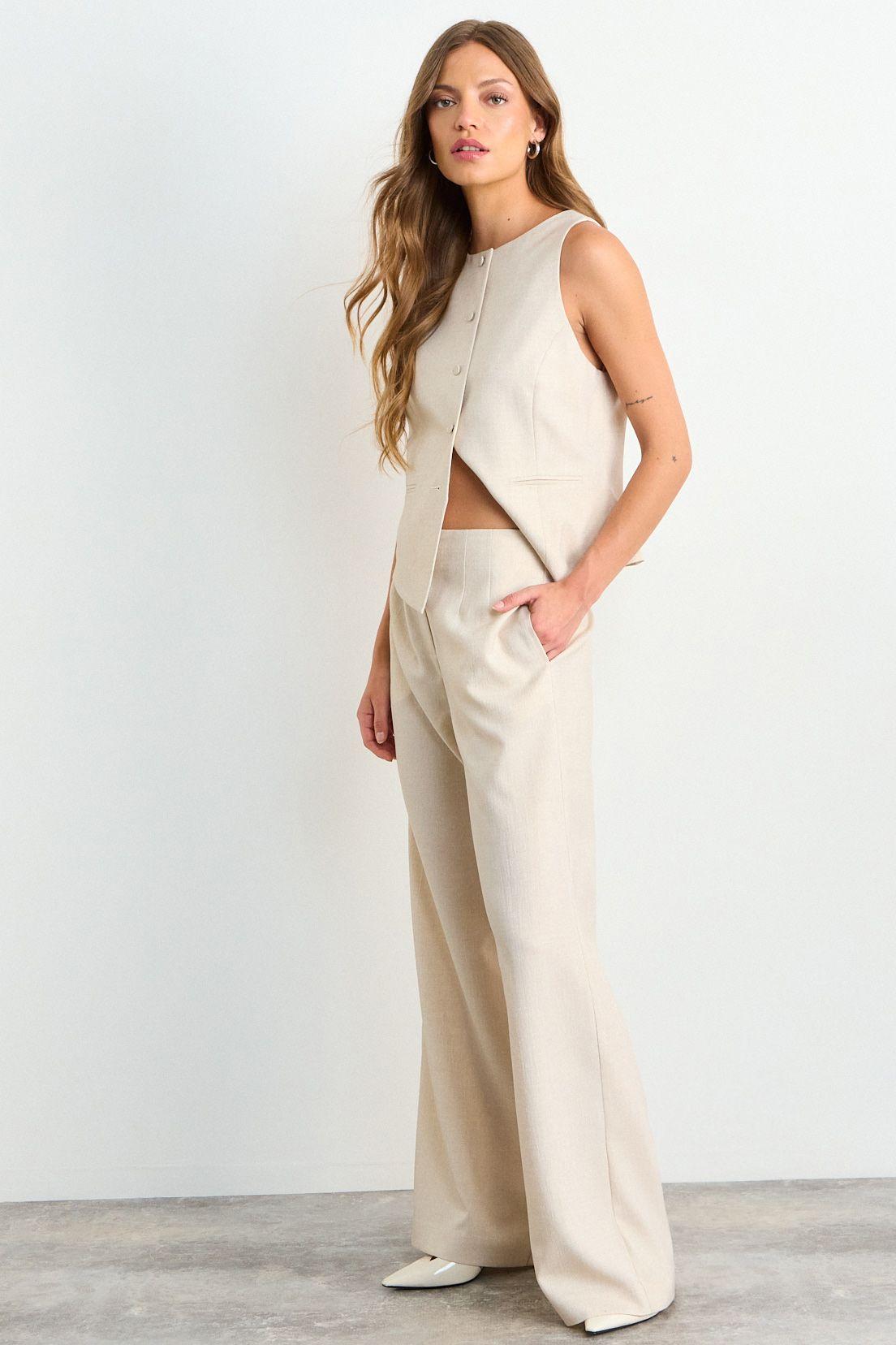 Pantalon Liso Beige iO 11020126054106-4