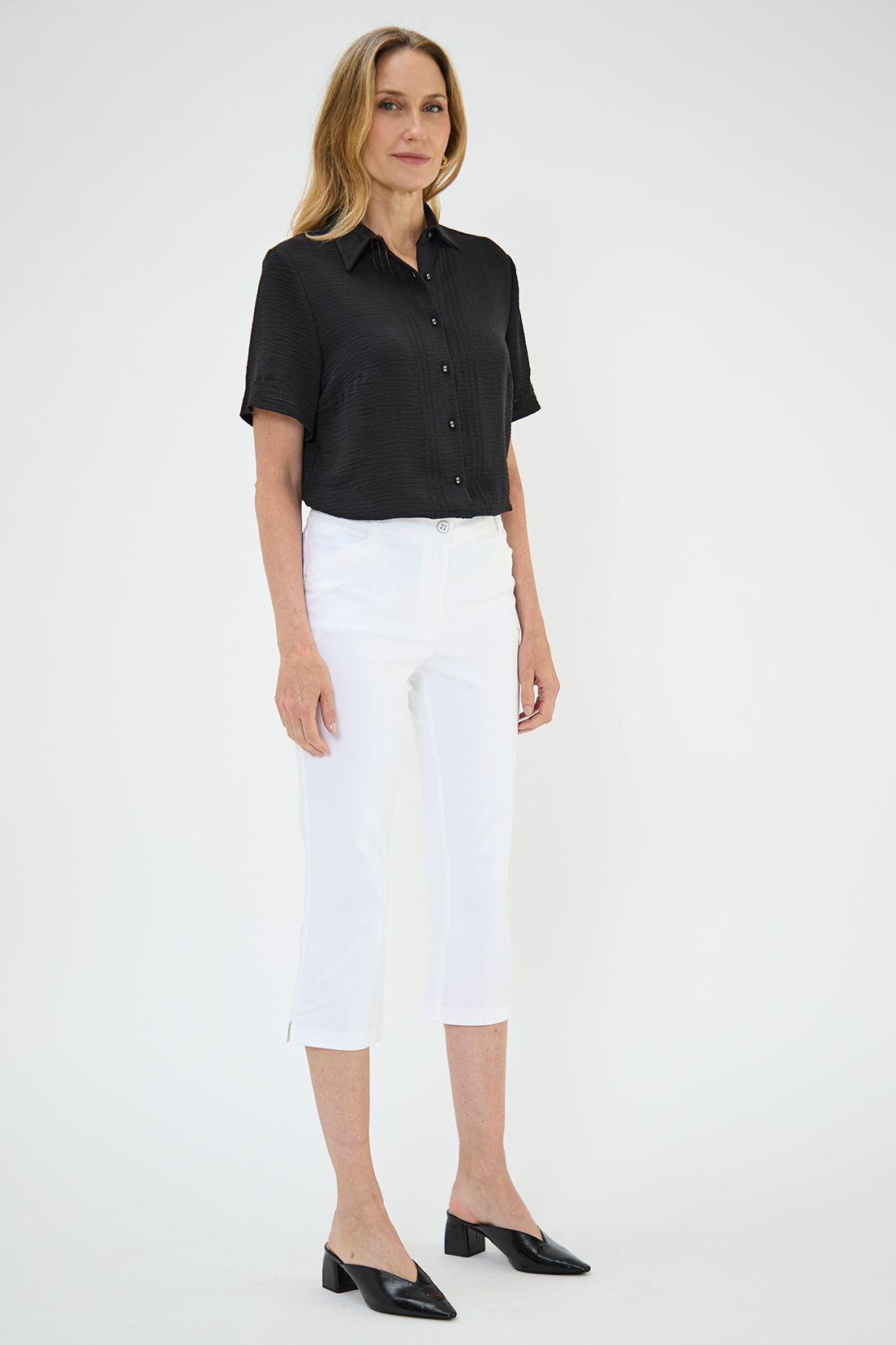 Blusa Camisera Abotonada Negro Ma Griffe 14002224006102-2