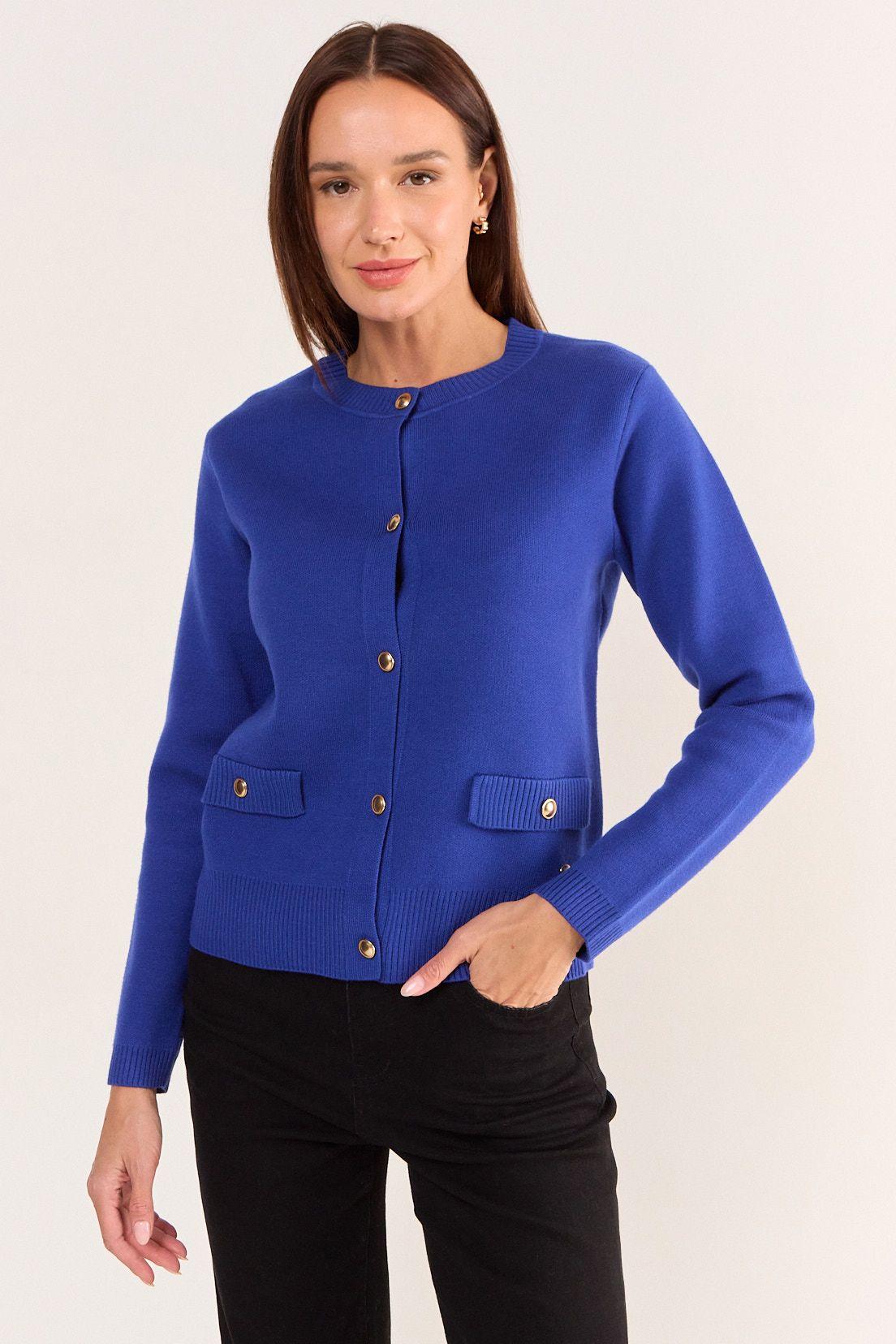 Chaleco Liso Azul Ma Griffe 18002126054134-0