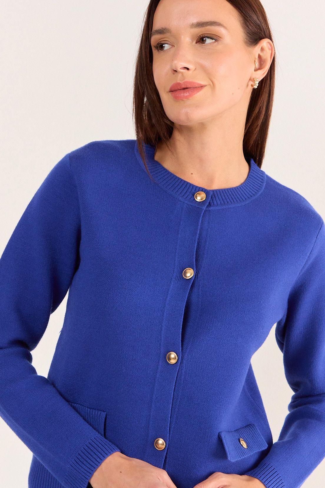 Chaleco Liso Azul Ma Griffe 18002126054134-1