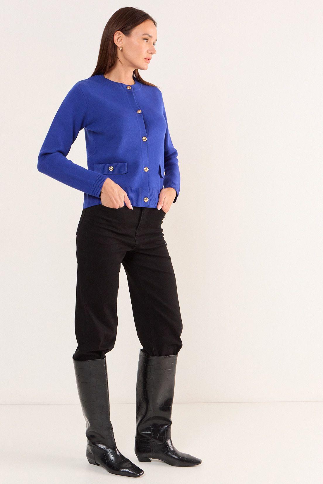 Chaleco Liso Azul Ma Griffe 18002126054134-4