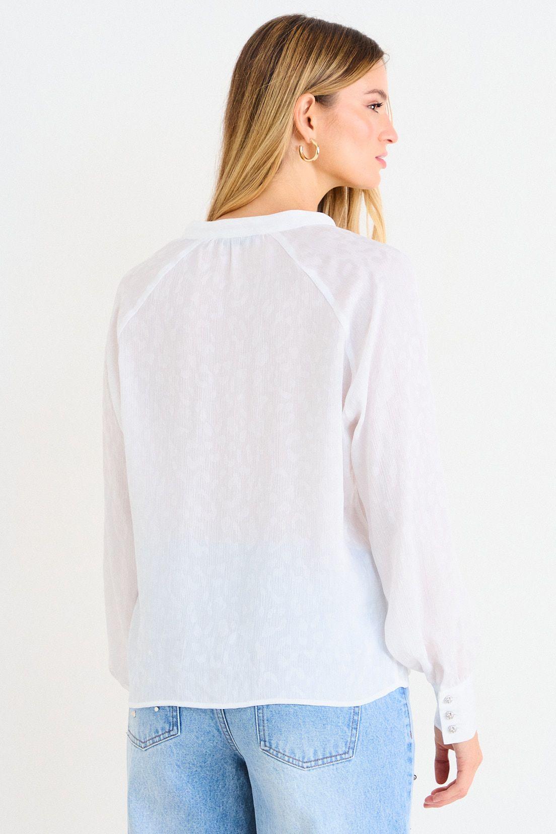 Blusa Lisa Con Textura Arrugada Crudo Ash 14007226051105-2
