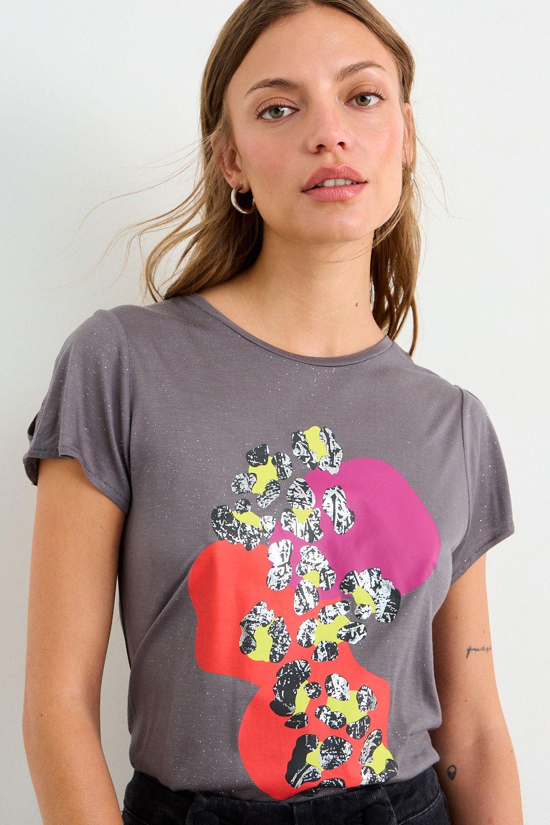 Polera Estampada Gris iO 14620126050163-0