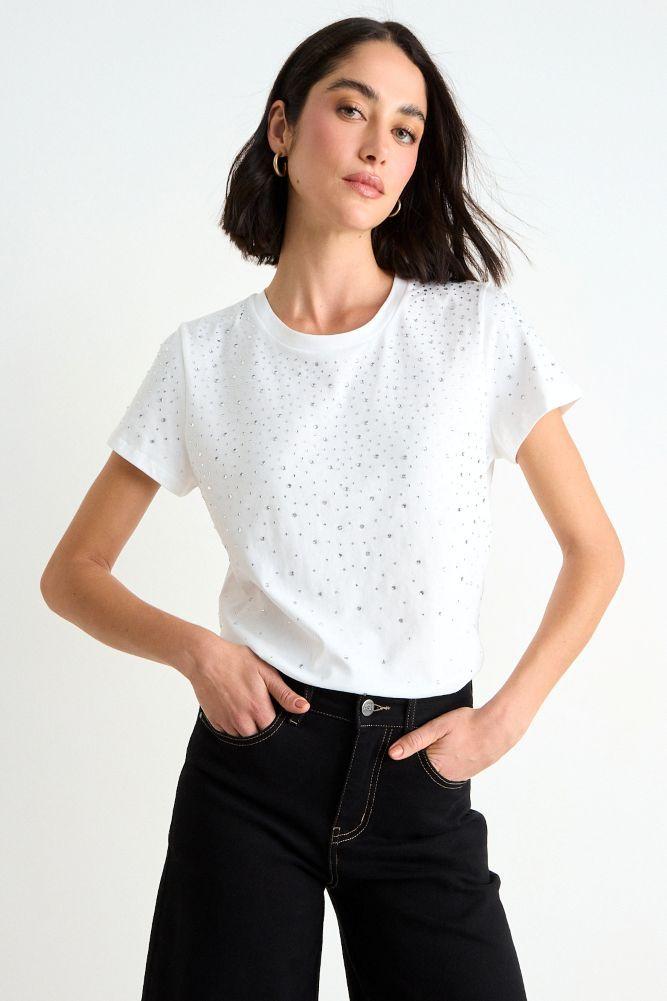 Polera Lisa Manga Corta Crudo Ash 14207225057105-0