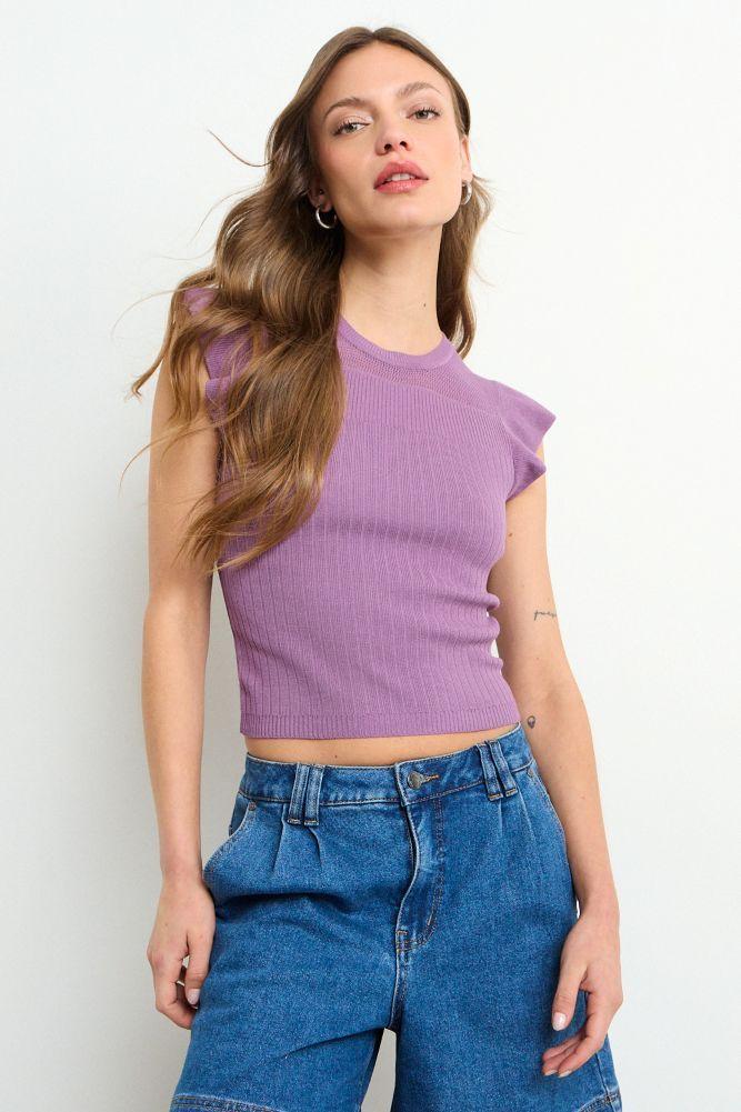Polera Tejida Morado iO 18104225020211-1